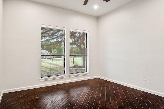 2910 Eagles Nest Ct, Midlothian, TX 76065 - unfurnished room with ceiling fan and wood finished floors