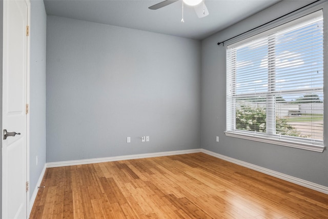 2910 Eagles Nest Ct, Midlothian, TX 76065 - spare room with light wood-style floors and a ceiling fan