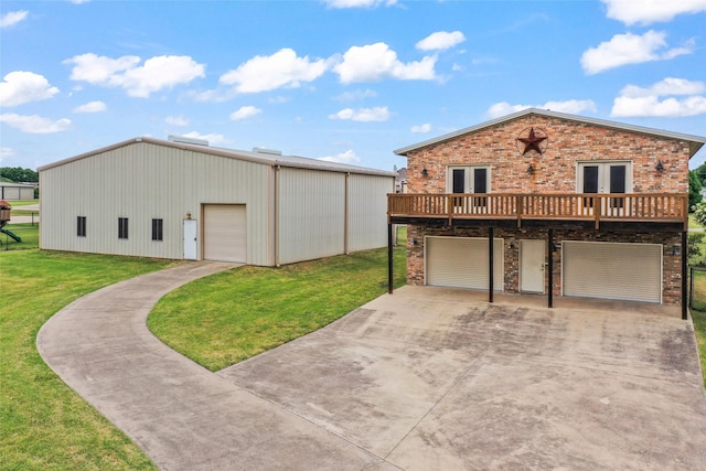2910 Eagles Nest Ct, Midlothian, TX 76065 - garage with french doors and concrete driveway