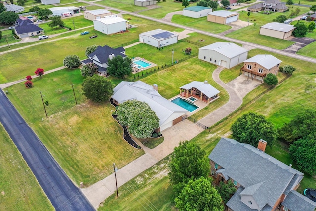 2910 Eagles Nest Ct, Midlothian, TX 76065 - aerial view of residential area with a pool area