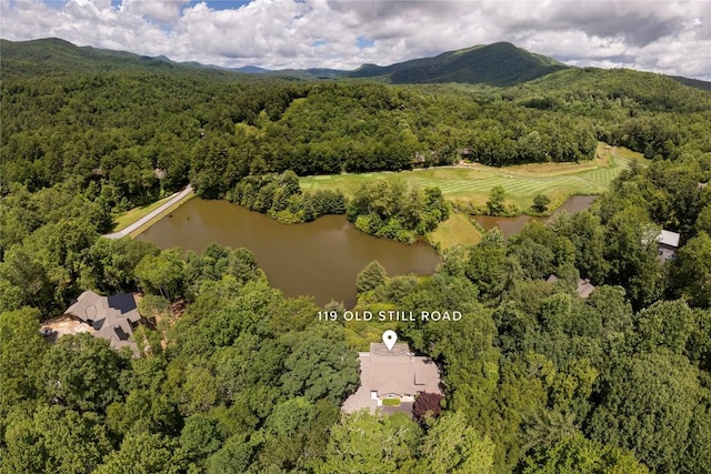 119 Old Still Rd, Sapphire, NC 28774 - aerial view of a forest and a water and mountain view