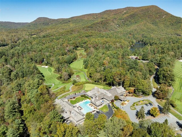 119 Old Still Rd, Sapphire, NC 28774 - aerial overview of property's location featuring a heavily wooded area and a golf course