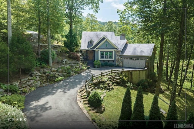 view of front of house featuring a garage