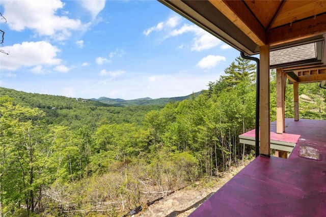 148 E Ridge Rd, Cashiers, NC 28717 - view of mountain backdrop with a heavily wooded area