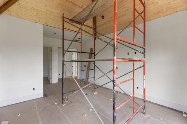 148 E Ridge Rd, Cashiers, NC 28717 - unfurnished bedroom with baseboards and wooden ceiling