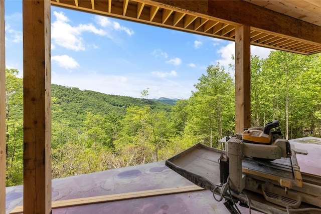 148 E Ridge Rd, Cashiers, NC 28717 - view of patio / terrace featuring a forest view