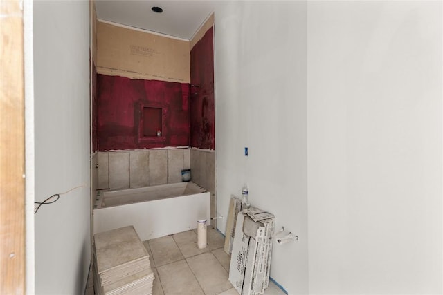 148 E Ridge Rd, Cashiers, NC 28717 - bathroom with tile patterned floors and a garden tub