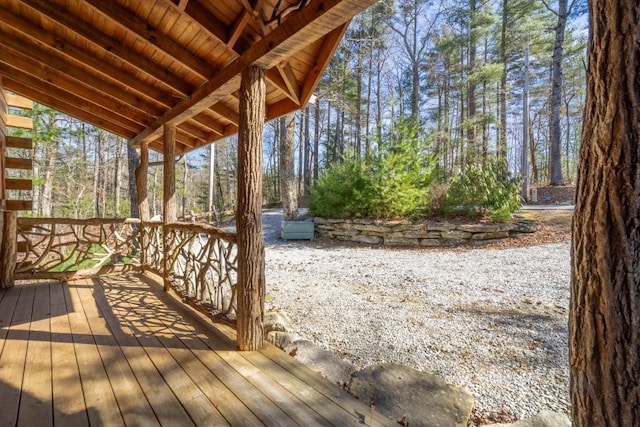 view of deck