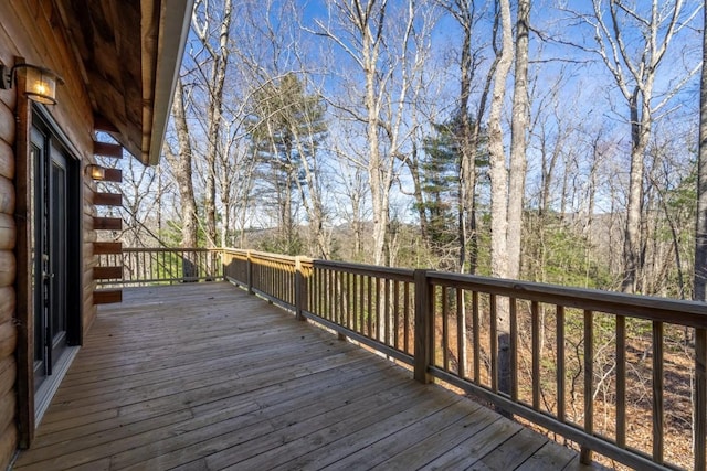 view of wooden terrace