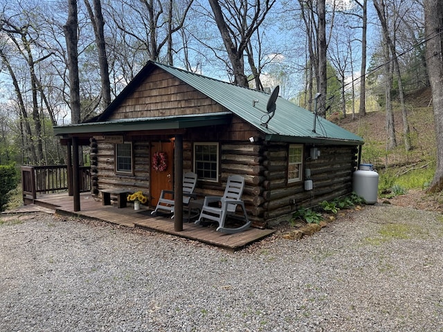 00 Gibson Cove Rd, Franklin, NC 28734 - log cabin with log siding and metal roof