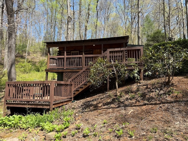 00 Gibson Cove Rd, Franklin, NC 28734 - view of outdoor structure with stairs