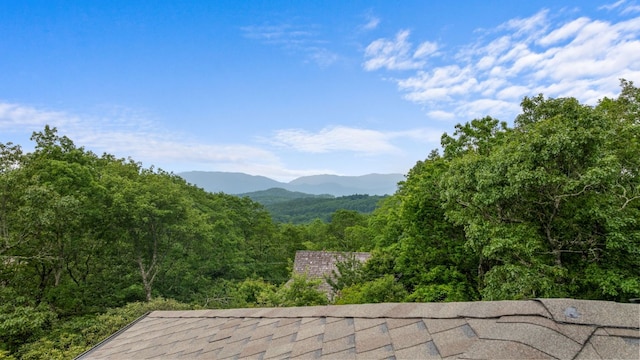 1240 King Gap Rd, Highlands, NC 28741 - view of mountain backdrop featuring a heavily wooded area