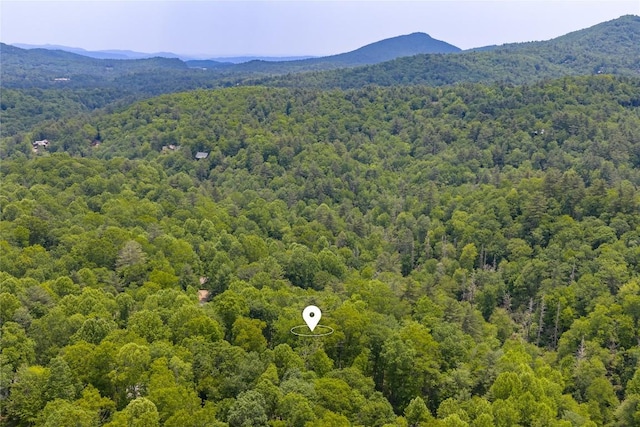 151 Rhododendron Ct, Sapphire, NC 28774 - aerial view of a forest and a mountainous background