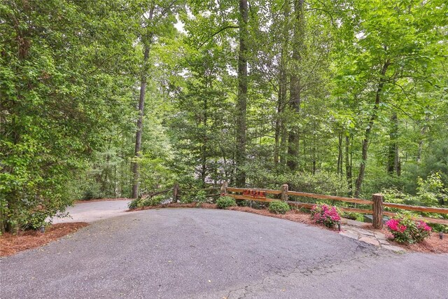 151 Rhododendron Ct, Sapphire, NC 28774 - view of patio / terrace with a view of trees