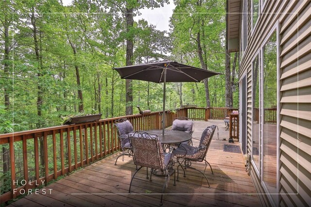 151 Rhododendron Ct, Sapphire, NC 28774 - deck featuring outdoor dining area