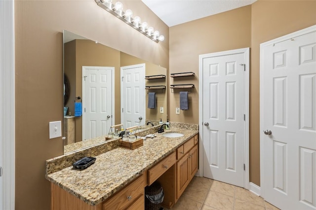 151 Rhododendron Ct, Sapphire, NC 28774 - bathroom with vanity and tile patterned flooring
