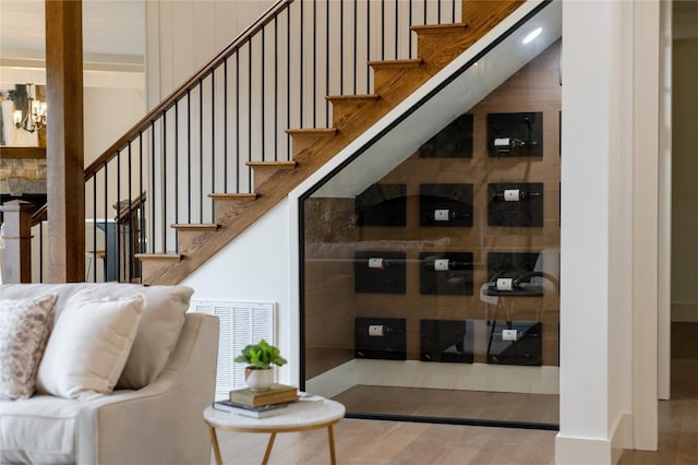 343 Ledgeview Rd, Cashiers, NC 28717 - wine cellar featuring a chandelier