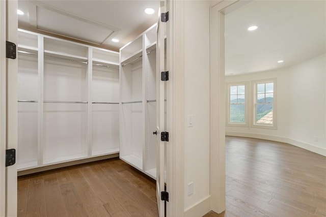 343 Ledgeview Rd, Cashiers, NC 28717 - walk in closet featuring wood-type flooring