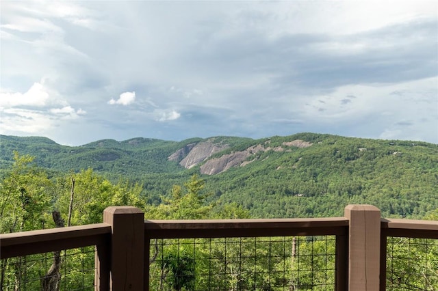 343 Ledgeview Rd, Cashiers, NC 28717 - view of mountain background with a heavily wooded area