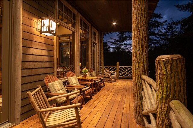 1090 Zeb Alley Rd, Cashiers, NC 28717 - view of wooden terrace
