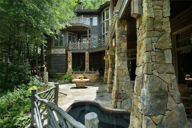 1090 Zeb Alley Rd, Cashiers, NC 28717 - patio / terrace featuring a patio and an outdoor pool