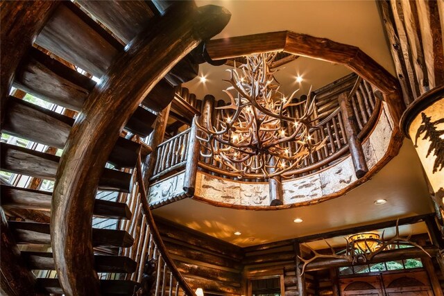 1090 Zeb Alley Rd, Cashiers, NC 28717 - detailed view of a chandelier