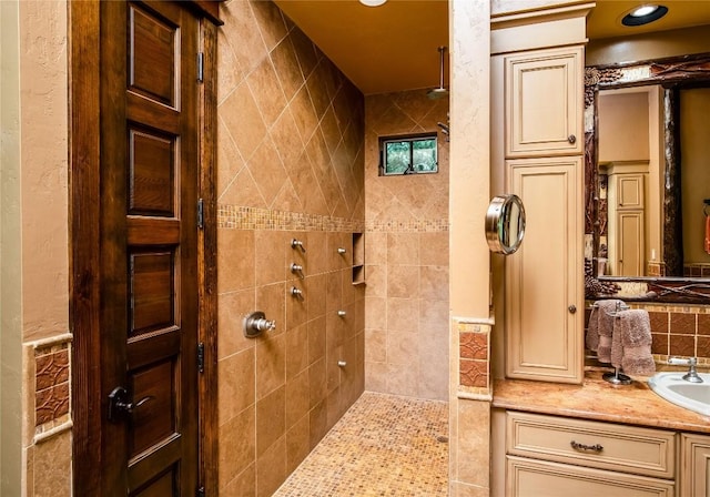 1090 Zeb Alley Rd, Cashiers, NC 28717 - full bath with tiled shower and vanity