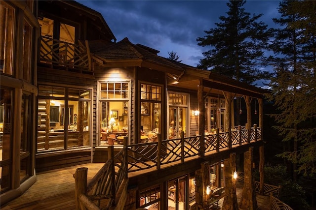 1090 Zeb Alley Rd, Cashiers, NC 28717 - view of wooden terrace