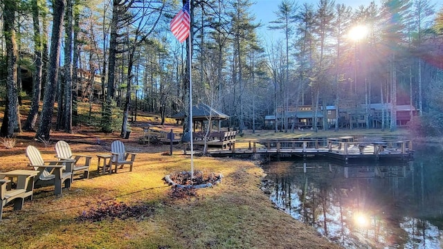 383 Wild Game Trl Unit D, Sapphire, NC 28774 - dock area featuring a water view