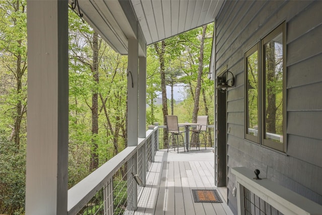 view of deck