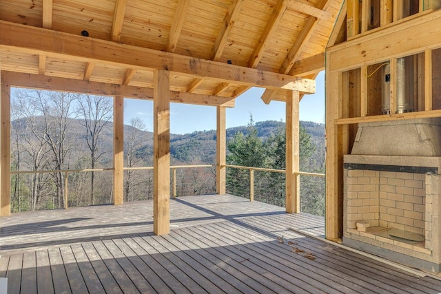 164 Wildcat Ln, Cashiers, NC 28717 - deck with a mountain view