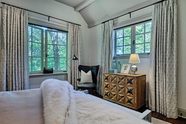 581 Sagee Woods Dr, Highlands, NC 28741 - bedroom with multiple windows and wood finished floors