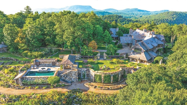581 Sagee Woods Dr, Highlands, NC 28741 - bird's eye view of mountains