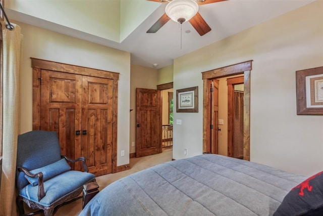 18 Buck Knob Is, Glenville, NC 28723 - bedroom featuring light carpet and a ceiling fan