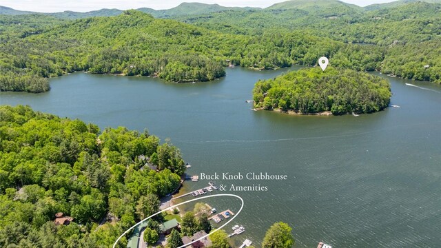 18 Buck Knob Is, Glenville, NC 28723 - drone / aerial view of a forest and a water and mountain view
