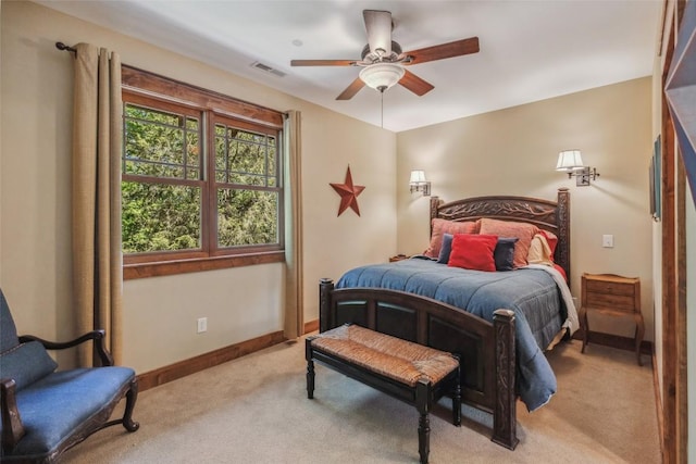 18 Buck Knob Is, Glenville, NC 28723 - bedroom with carpet flooring, baseboards, and a ceiling fan