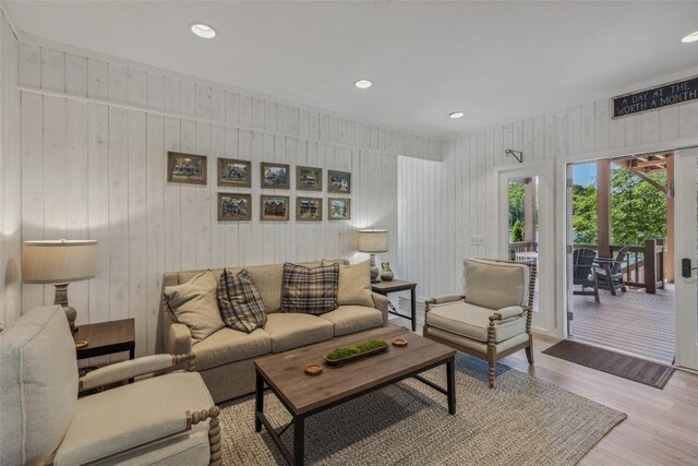 18 Buck Knob Is, Glenville, NC 28723 - living area with light wood-style floors and recessed lighting