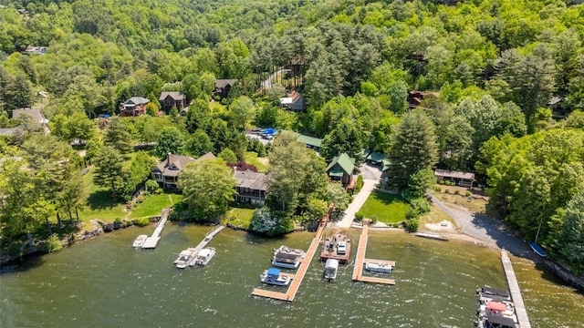 18 Buck Knob Is, Glenville, NC 28723 - bird's eye view of a heavily wooded area and a nearby body of water