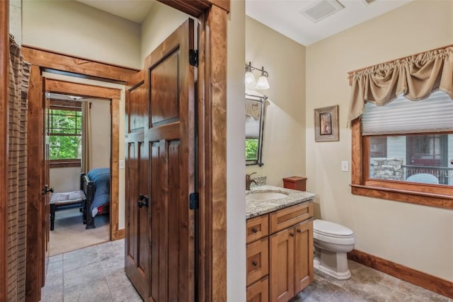 18 Buck Knob Is, Glenville, NC 28723 - bathroom featuring vanity, toilet, and baseboards