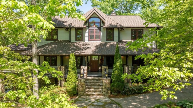 18 Buck Knob Is, Glenville, NC 28723 - view of front of home featuring a porch and a shingled roof