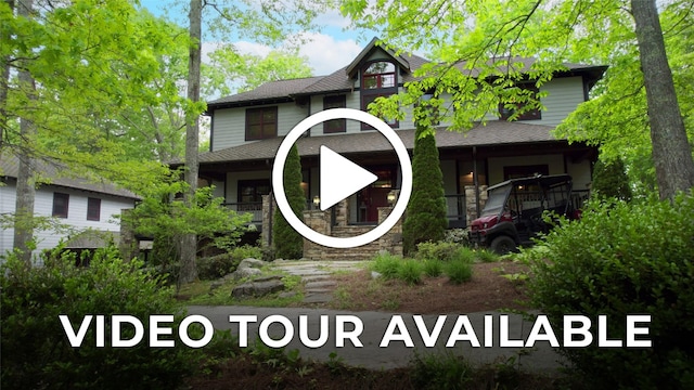 18 Buck Knob Is, Glenville, NC 28723 - view of front of property featuring roof with shingles and a porch