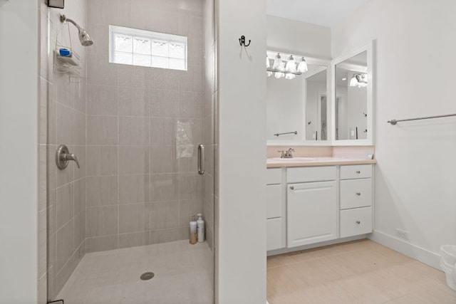 592 Whiteside Mountain Rd, Highlands, NC 28741 - full bathroom featuring a shower stall and vanity