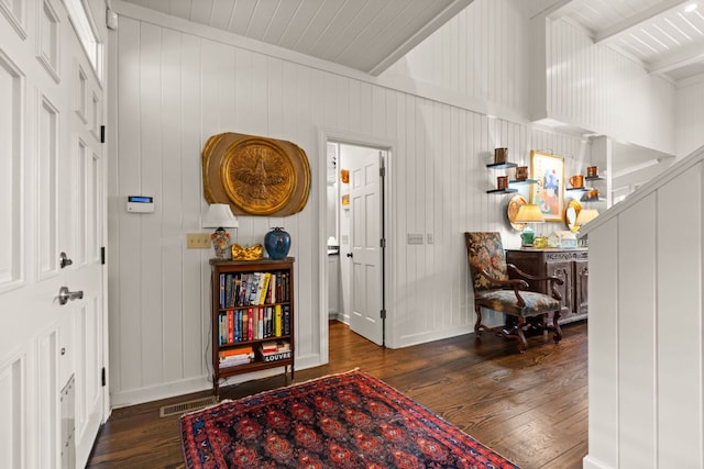 592 Whiteside Mountain Rd, Highlands, NC 28741 - entrance foyer featuring hardwood / wood-style flooring and baseboards