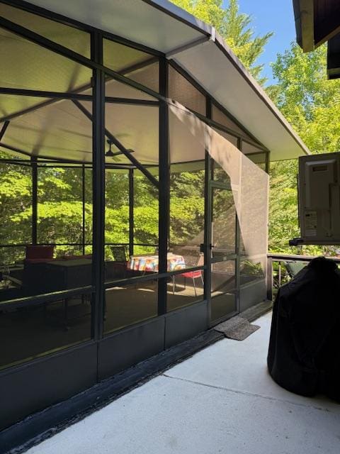 26 S Cumberland Dr, Lake Toxaway, NC 28747 - view of patio featuring a sunroom