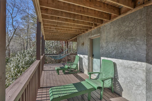 97 Twin Kettle Fls, Glenville, NC 28736 - view of wooden terrace