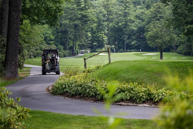 451 Country Club Dr, Highlands, NC 28741 - view of property's community with a lawn and view of golf course
