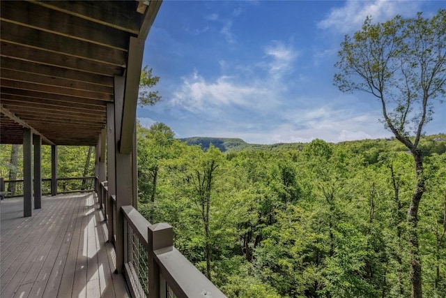 451 Country Club Dr, Highlands, NC 28741 - wooden deck with a view of trees