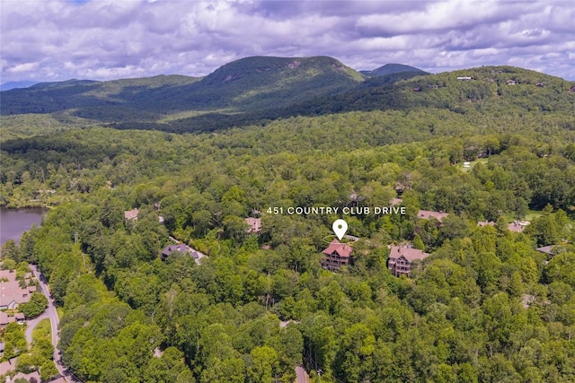 451 Country Club Dr, Highlands, NC 28741 - drone / aerial view of a mountainous background