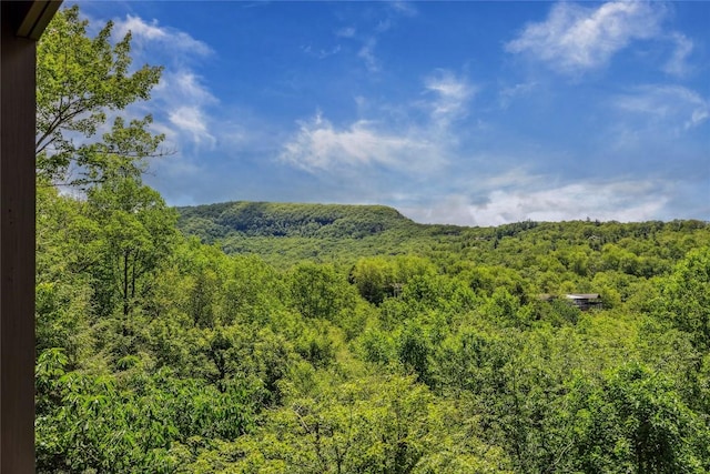 451 Country Club Dr, Highlands, NC 28741 - view of mountain background featuring a heavily wooded area