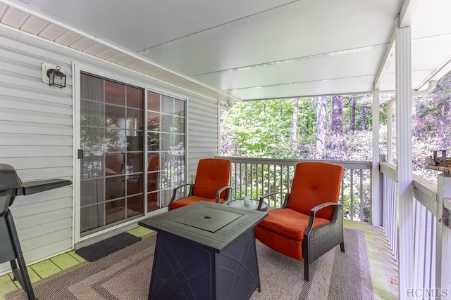 sunroom / solarium with a wealth of natural light